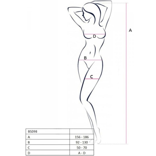 Passion - Bodystocking BS098 - Black photo