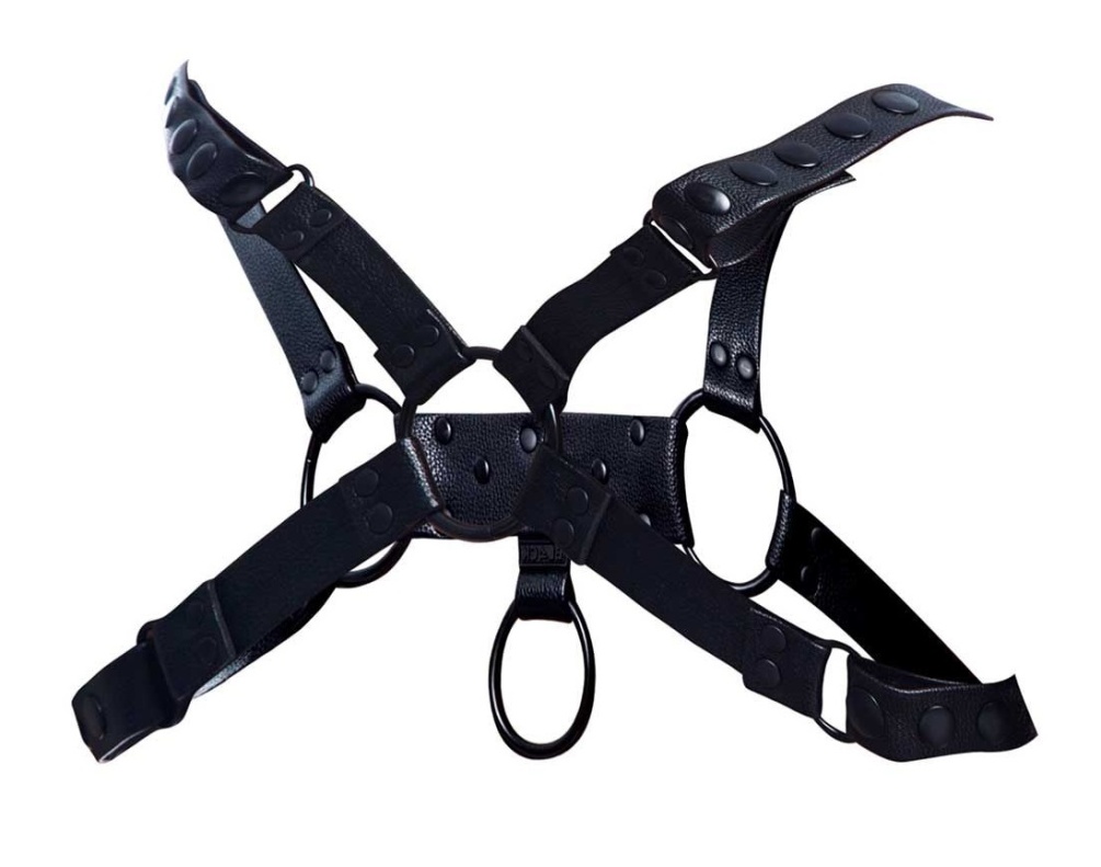 Kickstart the Event with a Stylish Vegan Leather Harness - H... Cut4men - Party Male Harness - Black photo-4