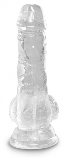 King Cock - 5" Cock w Balls - Clear photo