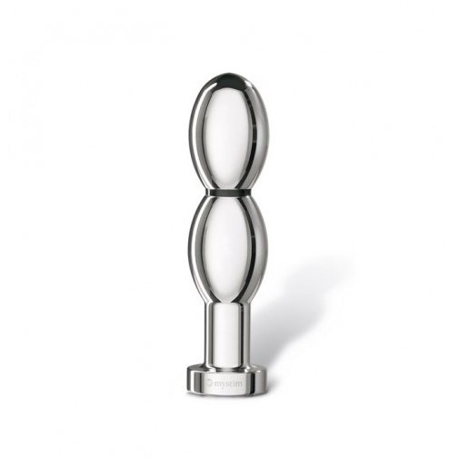 Mystim - O(H!)Thello E-Stim Dildo - Silver photo