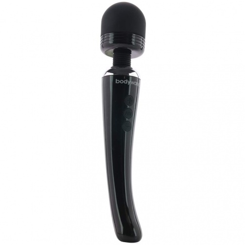 Bodywand - 9吋弧形充电震动器 - 黑色 照片