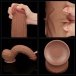 Lovetoy - 12" Sliding Skin Dildo - Brown 照片-12