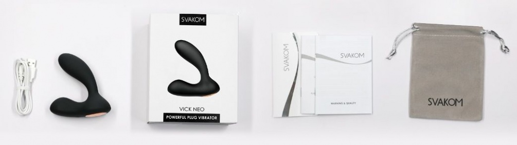 Long distance APP-controlled technology. Allows you to e... SVAKOM - Vick Neo Interactive Prostate Vibrator - Black photo-15