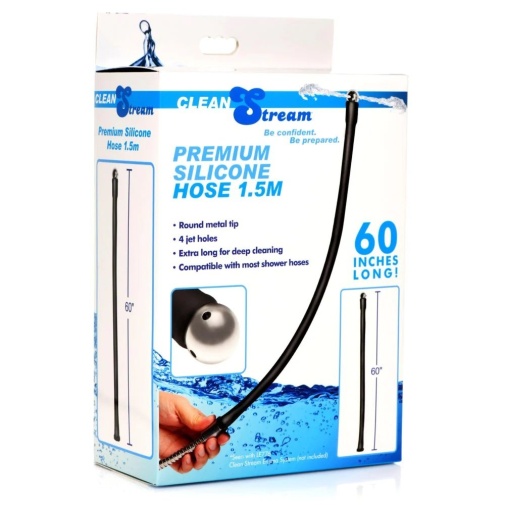 CleanStream - Silicone Hose 1.5m - Black photo