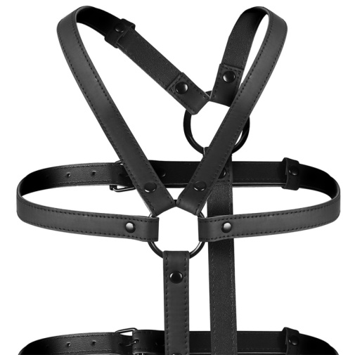 Fetish Submissive - 全身束縛帶 - 黑色 照片