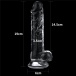 Lovetoy - Flawless 假阳具 7.5" - 透明 照片-10