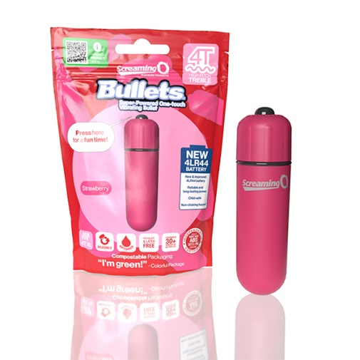 The Screaming O - 4T Vibro Bullet - Strawberry photo
