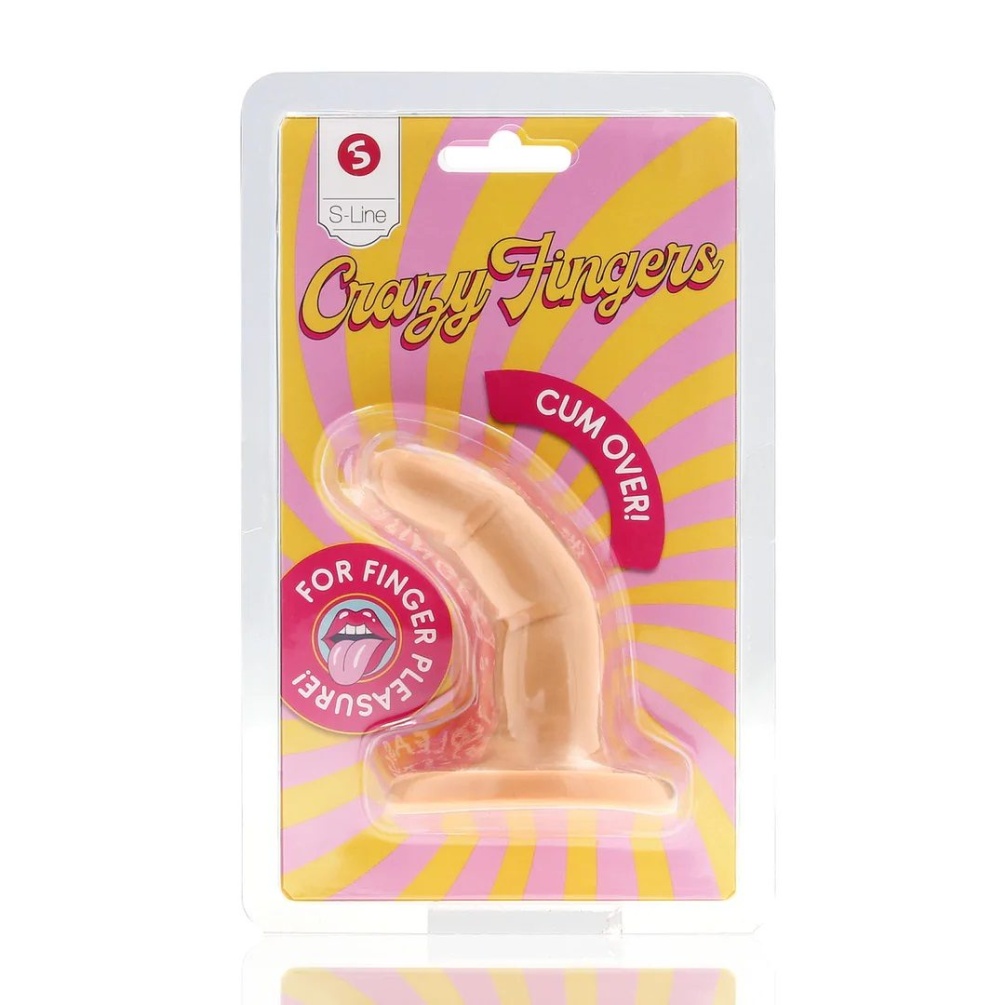 Cum over! This suggestive Finger dildo is a call to "cu... S-Line - Cum Over Finger Plug - Flesh photo-6