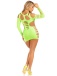 Leg Avenue - Hits Different Shredded Dress - Neon Green photo-6