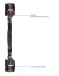 Ouch - Restraint Old School Tattoo Hand Cuffs - Black 照片-3