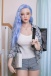 Ava European Realistic Sex Doll, Blue Hair, Ultra Soft Silicone 160 cm (5’2 ft) photo-3
