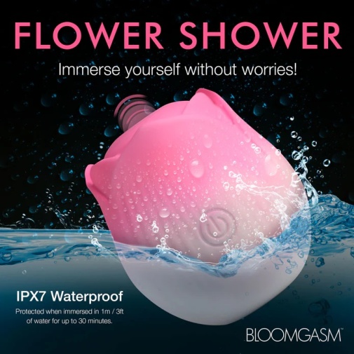 Bloomgasm - Pulsing Petals Rose Stimulator - Pink photo