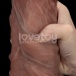 Lovetoy - 10.5" XXL 雙層假陽具 - 啡色 照片-3