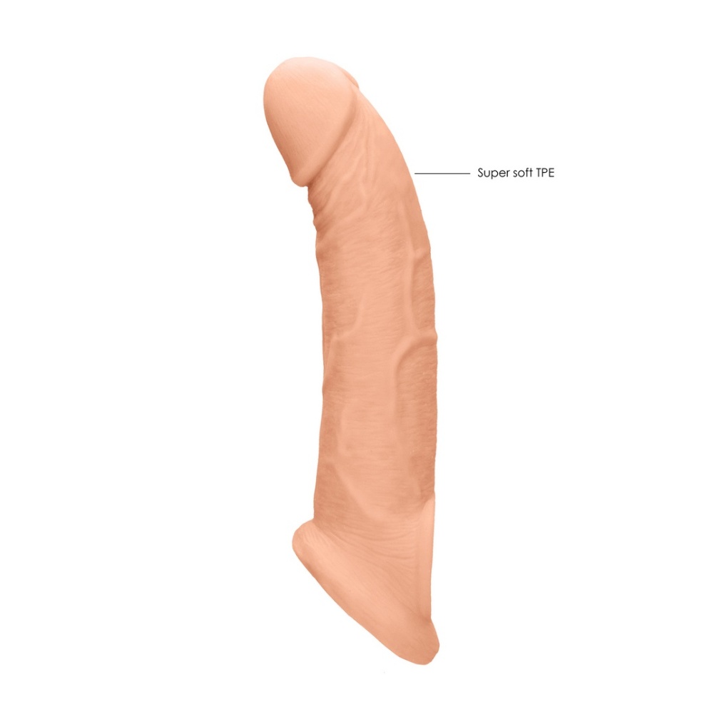 Be the bigger, better deal. The super-lifelike shapes, textu... RealRock - Penis Sleeve 9" - Flesh photo-6
