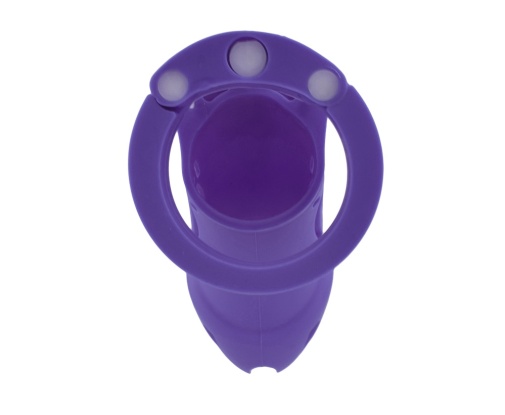 FAAK - Silicone Chastity Cage 113 - Purple photo