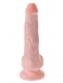 King Cock - 仿真假陽具連睪丸 6'' - 肉色 照片-4