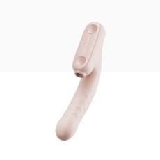 Qingnan - Thrusting Vibrator w Suction #7 - Flesh Pink photo