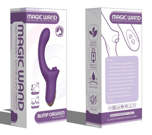 Secwell - Magic Sucking Vibrator - Purple photo
