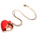 Charmed - 10X Vibro Heart Necklace - Red photo