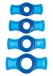 Doc Johnson - TitanMen Cock Ring Set - Blue photo
