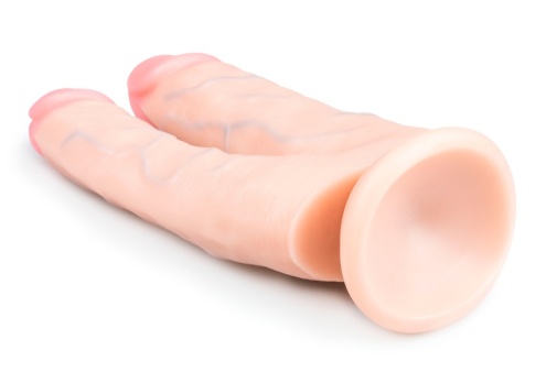 Easytoys - 双头仿真阳具 15cm - 肉色 照片