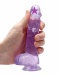 RealRock - 6" 仿真假陽具連陰囊 - 紫色 照片-2