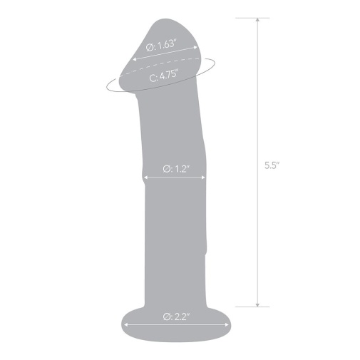 Glas - 6” 逼真靜脈彷真假陽具 照片
