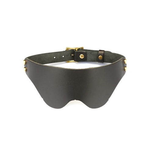 Liebe Seele - Samurai Leather Blindfold - Black photo