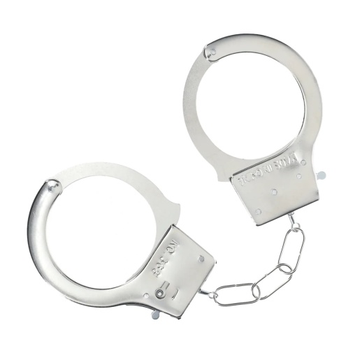 Ouch - Classic Metal Hand Cuffs - Silver 照片