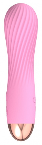 Cuties - Grooved Mini Vibrator - Pink photo