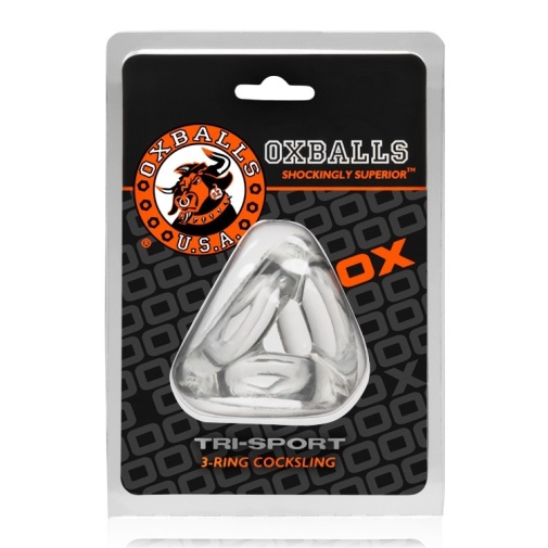 Oxballs - Tri-Sport Cocksling - Clear 照片