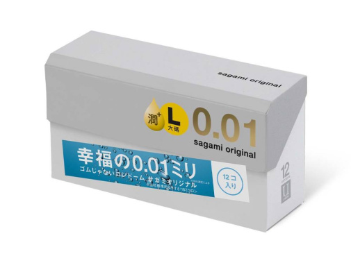 Sagami - 相模原創 0.01 大碼 極潤 安全套 12 片裝  照片