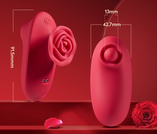 Erocome - Rose Pluse Flapping Vibrator - Red photo
