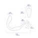 Arosum - VibraDuo Prostate Massager w Ring - Blue photo-7