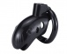 MT - Plastic Chastity Cage w Magic Lock - Black photo-2