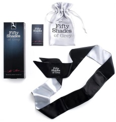 Fifty Shades - All Mine Deluxe Blindfold - Black/Silver 照片