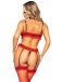 Leg Avenue - Bad Like Me Lingerie Set - Red photo-2