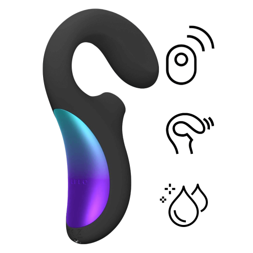 Lelo - Enigma Wave 陰蒂吸啜及G點三重刺激聲波按摩器 - 黑色 照片