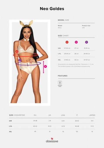 Obsessive - Neo Goldes Bunny Costume - L/XL photo