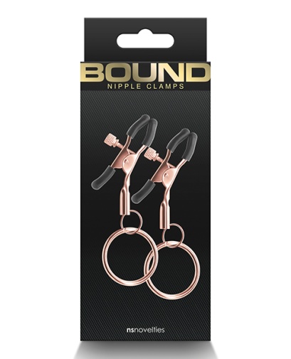 NS Novelties - Bound C2 乳头夹 - 玫瑰金色 照片