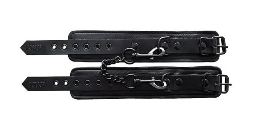 Rouge - Leather Ankle Cuffs - Total Black photo