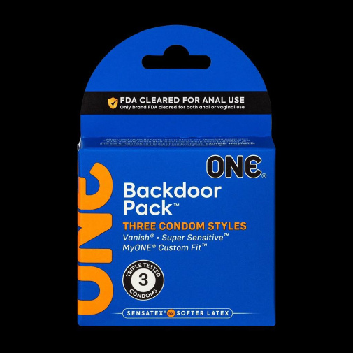 One Condoms - Backdoor Condoms 3's Pack photo