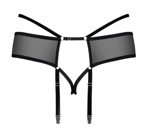 Obsessive - Jagueria Garter Belt - Black - 4XL/5XL photo