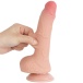 Lovetoy - 7.5" 微曲帶包皮仿真陽具 - 肉色 照片-3