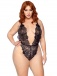 Leg Avenue - Love Affair Robe & Teddy Set - Black - 1X-2X photo-3