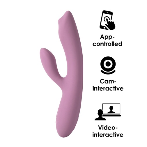 SVAKOM - Trysta Neo Interactive Rabbit Vibrator - Romantic Rose photo