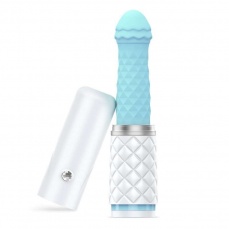 Pillow Talk - Feisty Thrusting Vibrator - Teal photo