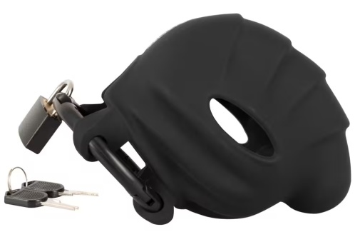Black Velvets - Cock & Ball Chastity Cage - Black photo