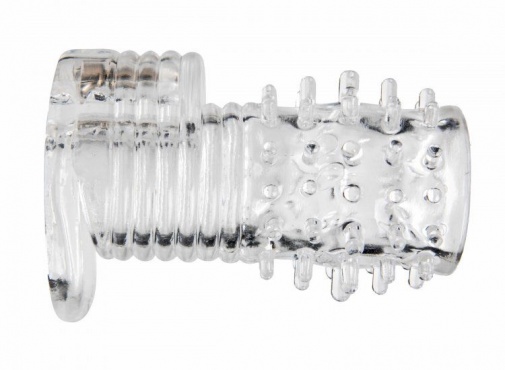 Size Matters - Vibrating Textured Erection Sleeve - Clear photo