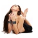 Ouch - Old School Tattoo Hand Cuffs - Black 照片-2